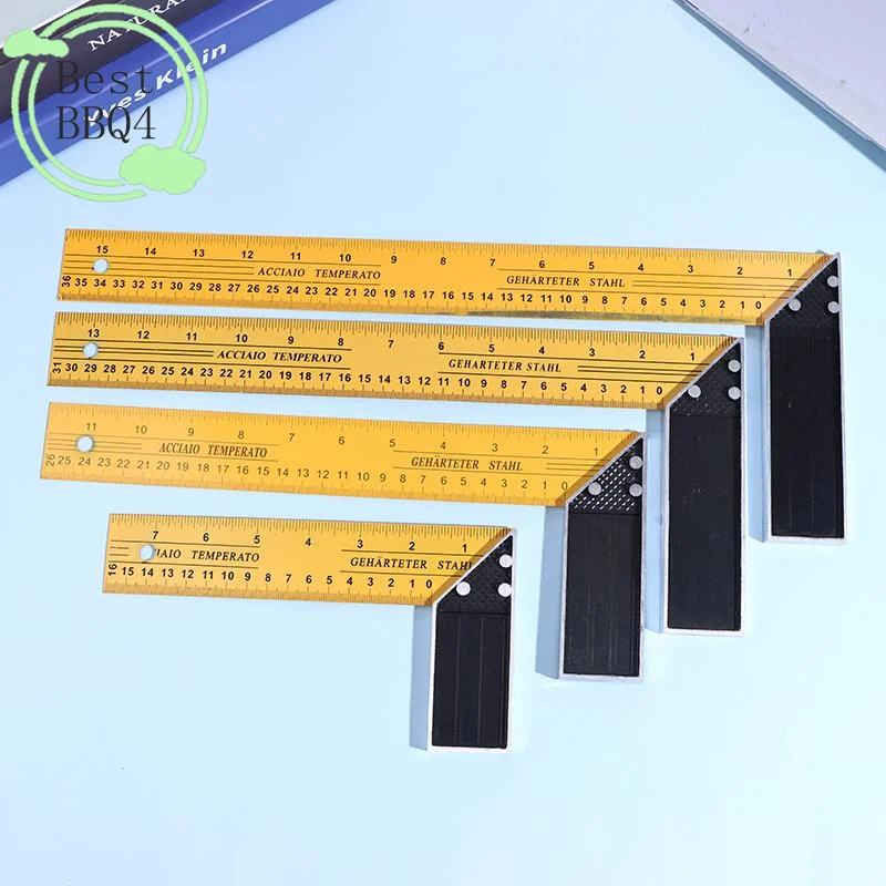 (BBQ4)L-shaped High Precision Scale Multifunctional Corner Ruler Metal Carpentry Squares For Woodworking Building Framing Design