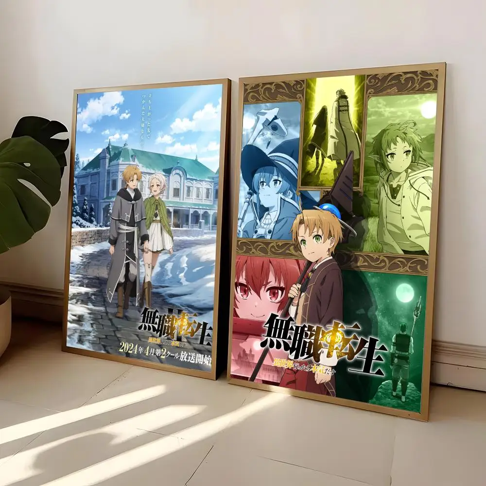 Mushoku Tensei Jobless Reincarnation Painting Calligraphy Frameless Poster Canvas Painting Wall Prints Picture For Living Room