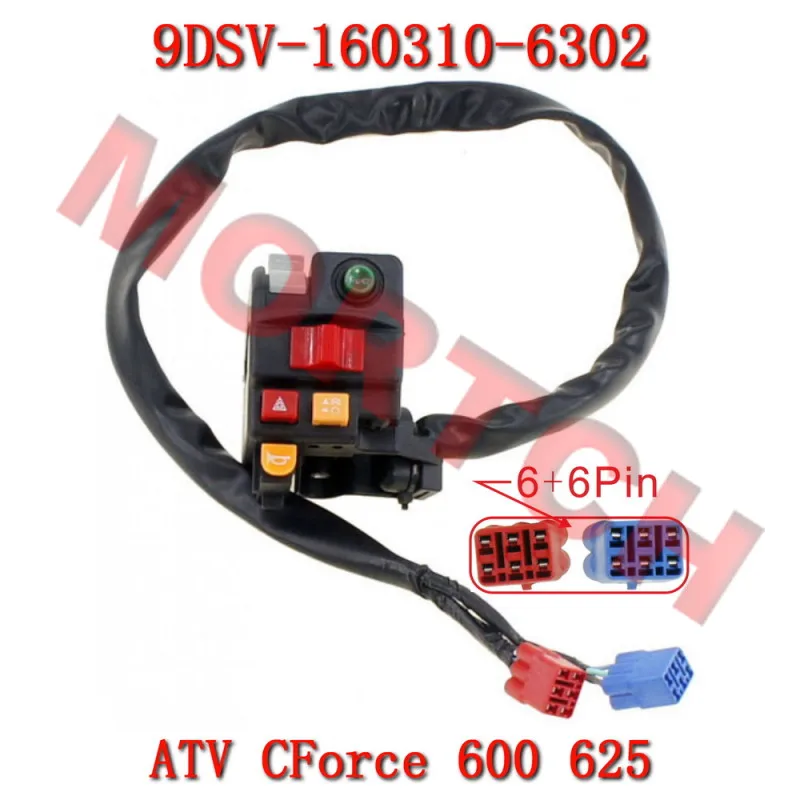 Linker Lenkerschalter 9DSV- 160310 -6302 Für CFMoto ATV CF600ATR-2L CF600ATR-2S CF600AU-3L CF600AU-3S – Detail 1