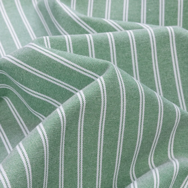 Easy Care Long Sleeve Shirt Men Cotton Oxford Casual Shirts Single Pocket Classic Stripes Men Shirt Long Sleeve Slim Fit Cotton