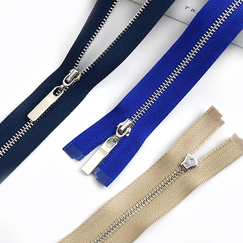 4 Stück Meetee 3 # Metallreißverschlüsse, 15–70 cm, eng anliegende, offene Reißverschlüsse für Tasche, Tasche, Kleidungsstück, Dekor, Reißverschluss-Reparaturset, DIY-Nähzubehör – Detail 12