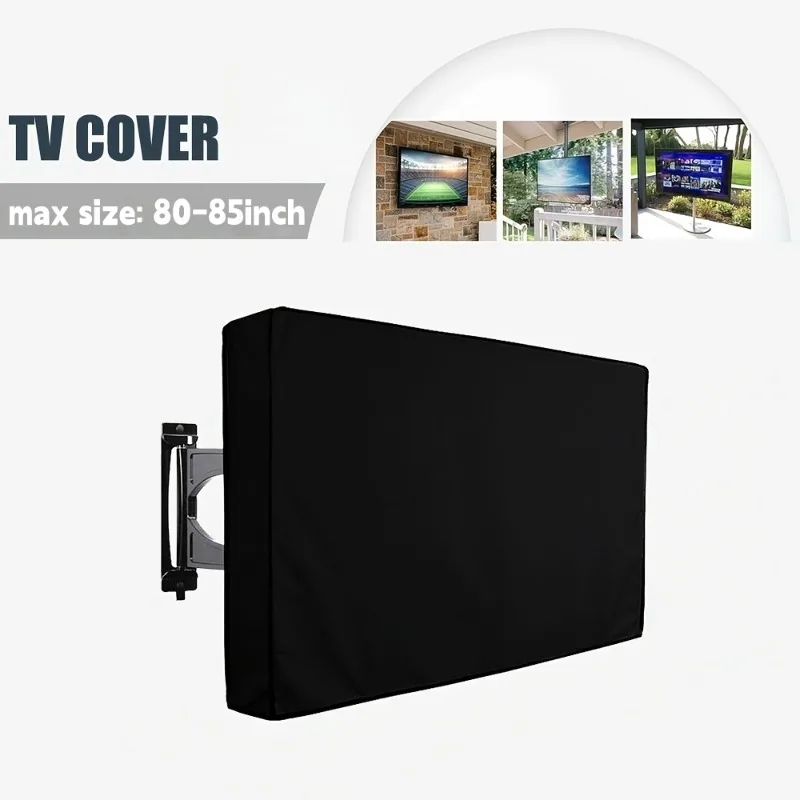 Outdoor TV Cover Dustproof Waterproof Television Protector Screen Cover for Wall Mounted LCD Smart TV Dust Cover Home Decoration