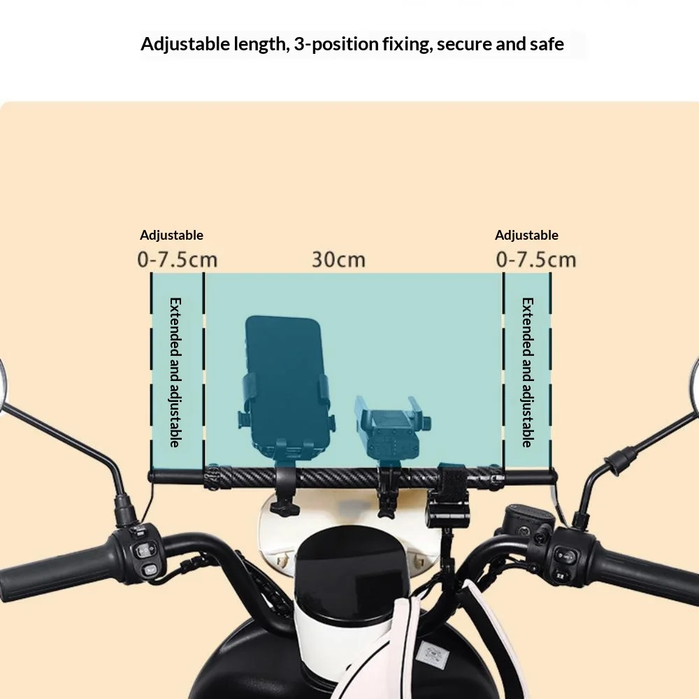 Motorcycle Handlebar Cross Bar Thickened Reinforced Front Balance Pull Rod Modifiable Motorcycle Parts Accessory
