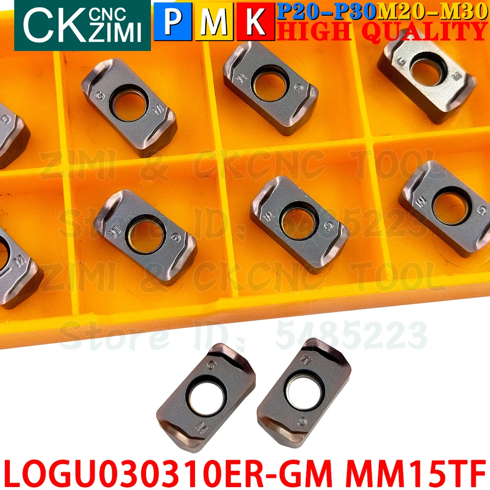 LOGU030310ER-GM MM15TF LOGU 030310 ER GM Carbide Inserts Fast Feed Milling Inserts Tools CNC Mechanical Metal Lathe Milling Tool