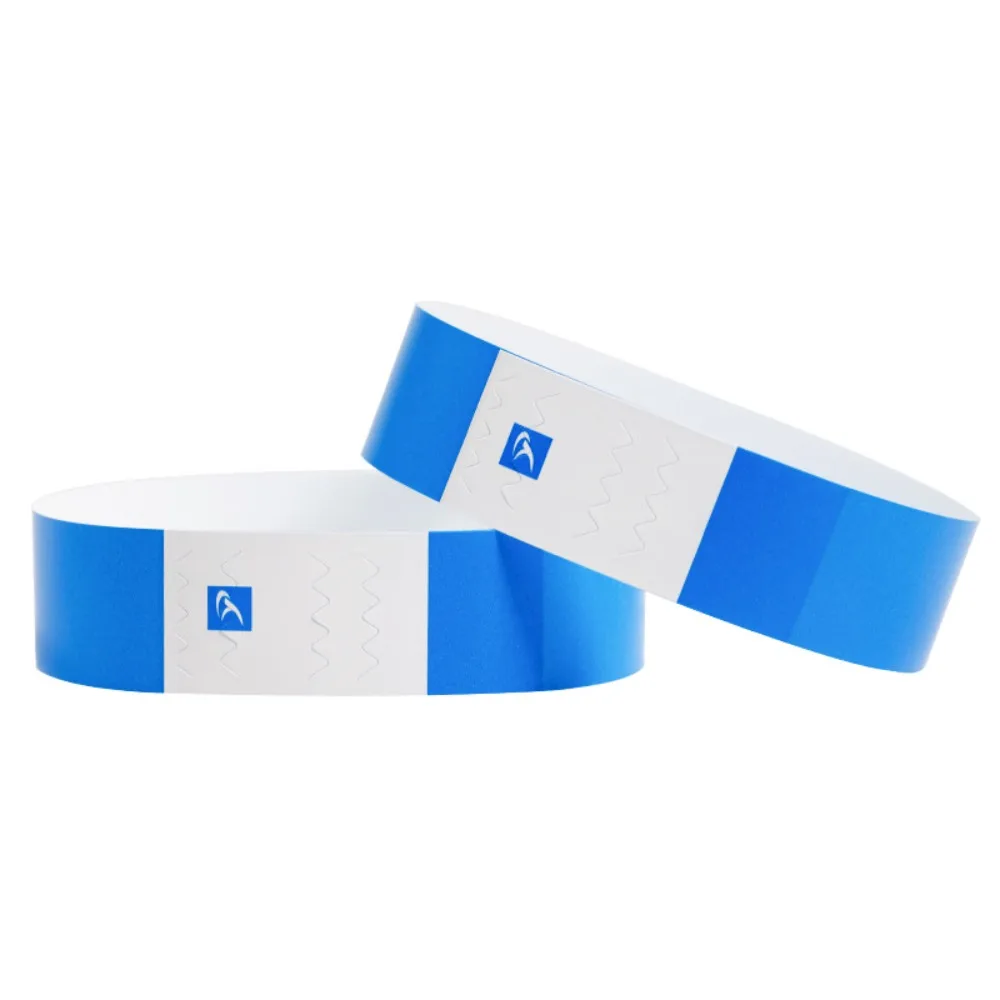 100 Pcs Paper Tyvek Wristbands Ticket Bar Identity Party Disposable Wristbands Waterproof Playground Synthetic Paper Wrist