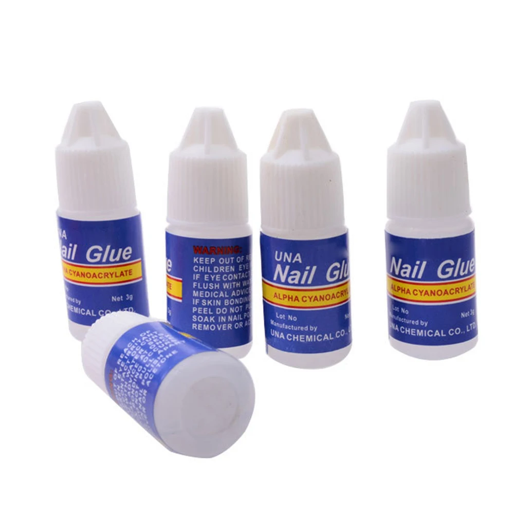 

5 pcs 3G Nail Glue Strong Viscosity Non Toxic For Rhinestones Acrylic False Tips Manicure Decoration Nail Art Tools