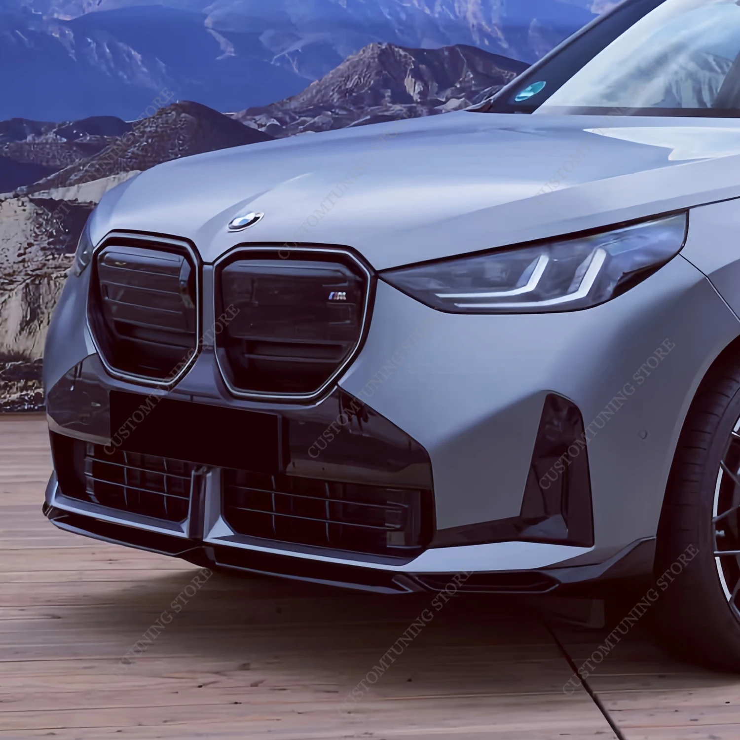 

For BMW X3 G45 M Sport Gloss Black Front Bumper Lip Spoiler Splitter Diffuser X3 30 20 20d M50 M Pack 2024 2025 Bodykits Tuning