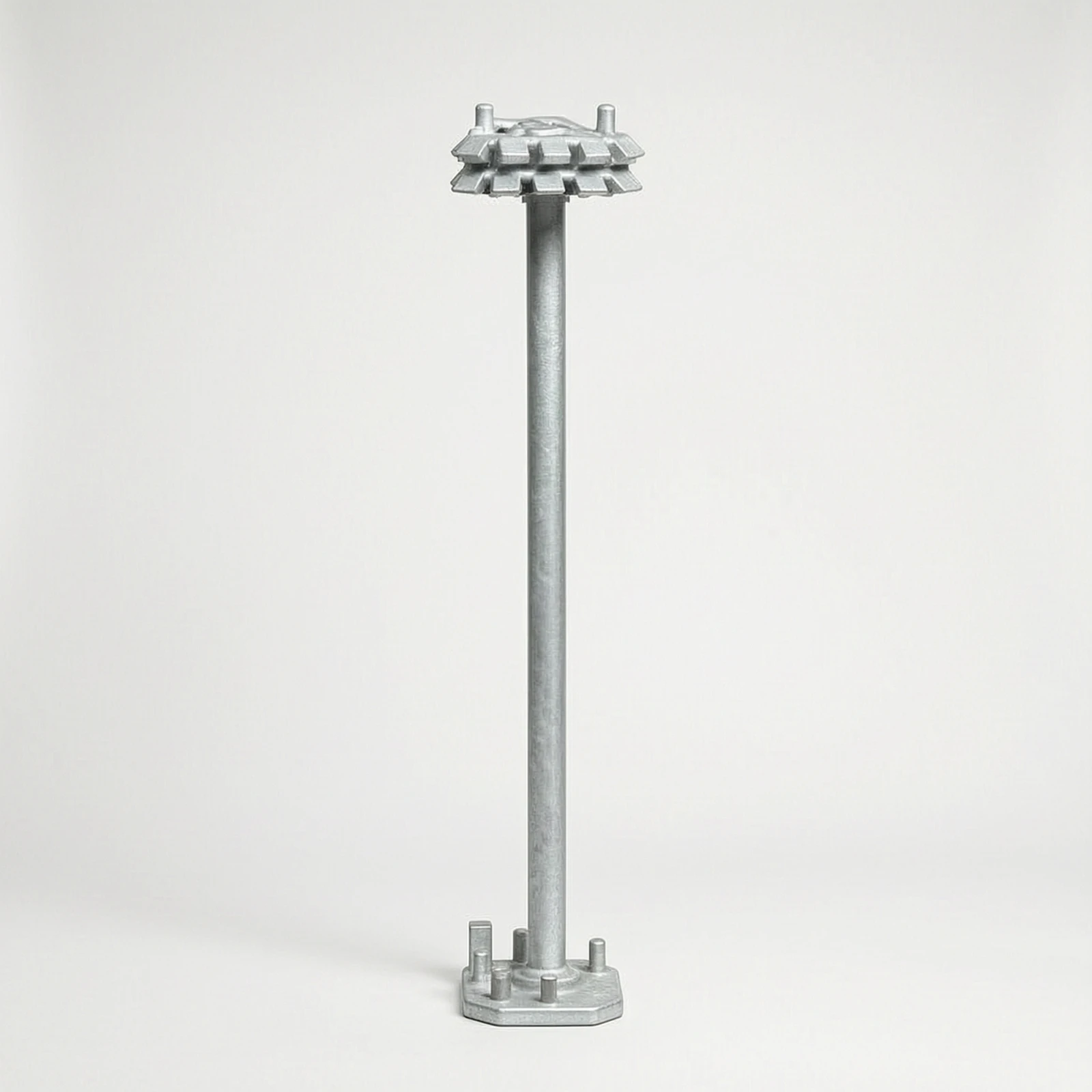 4 Pieces Airport High-Pole Light Model Silver-Gray Accessory for Modelers view 4