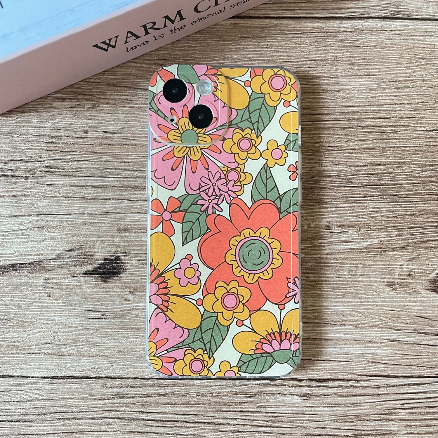 70S Retro Groovy Floral Hippie Case For Samsung Galaxy S24 Ultra S23 Plus A55 A54 A53 A52 5G A35 A25 A15 4G