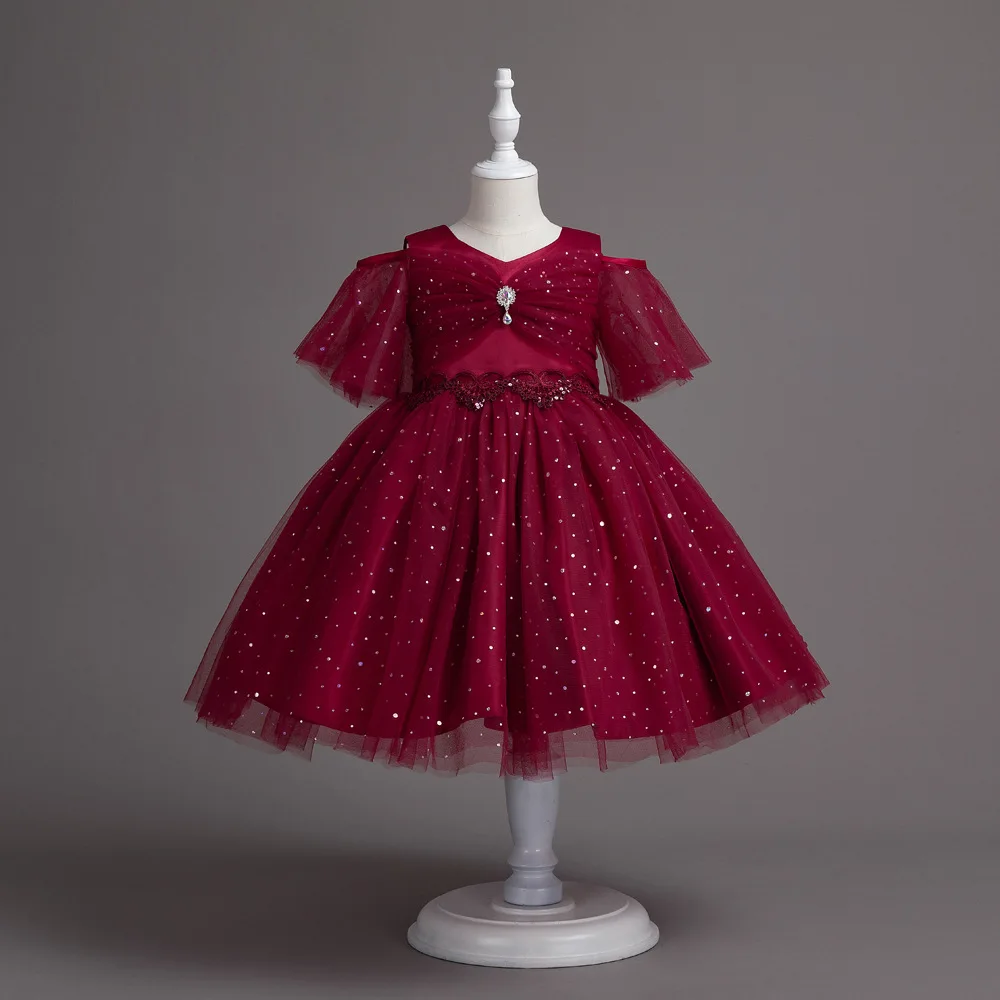 

Элегантное бальное платье HEITSO для девочек-цветочниц - платье для свадебной церемонии, вечеринки, торжественных мероприятий, размеры 6, 8, 10