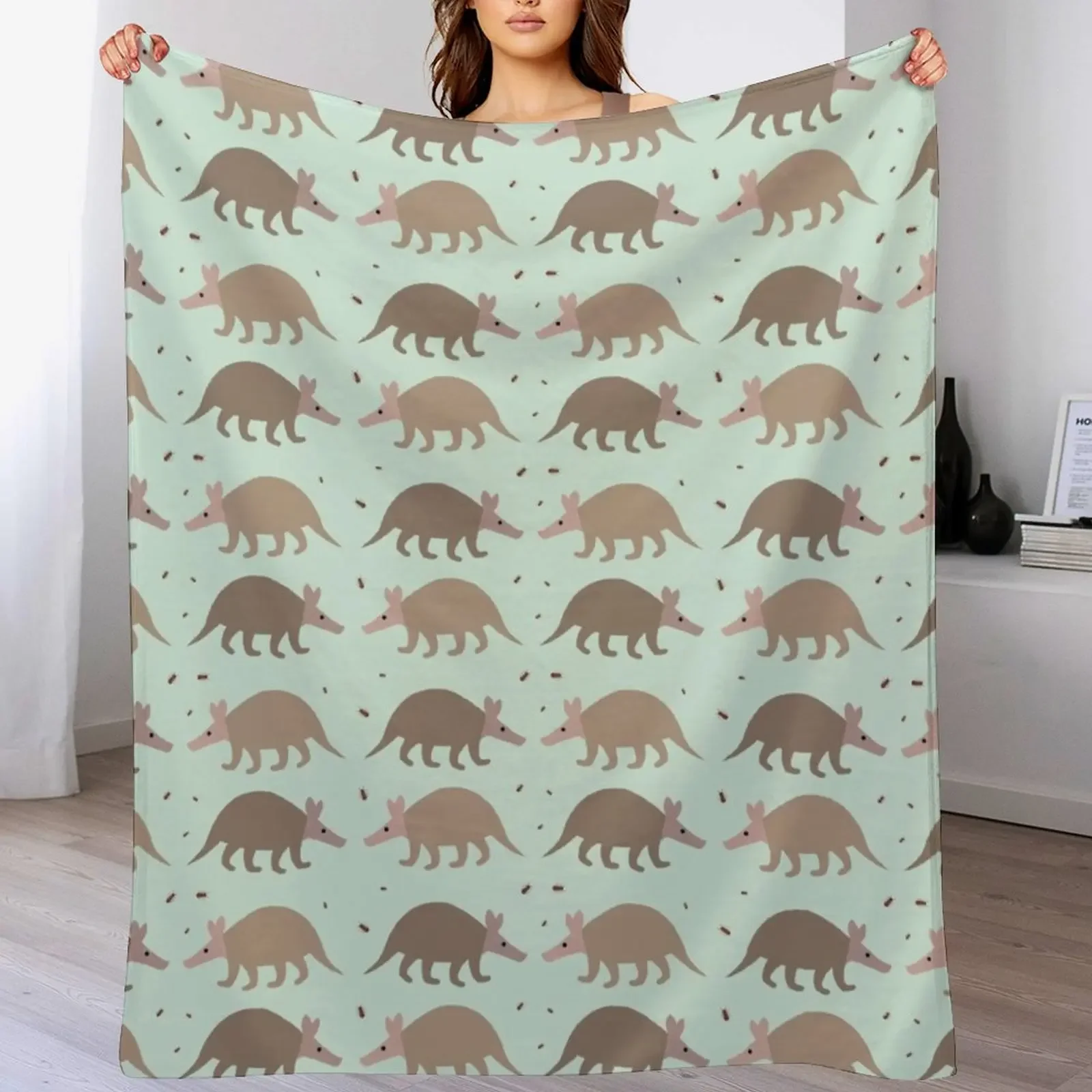 

Aardvark Pattern Throw Blanket for sofa wednesday bed plaid Thermal Blankets