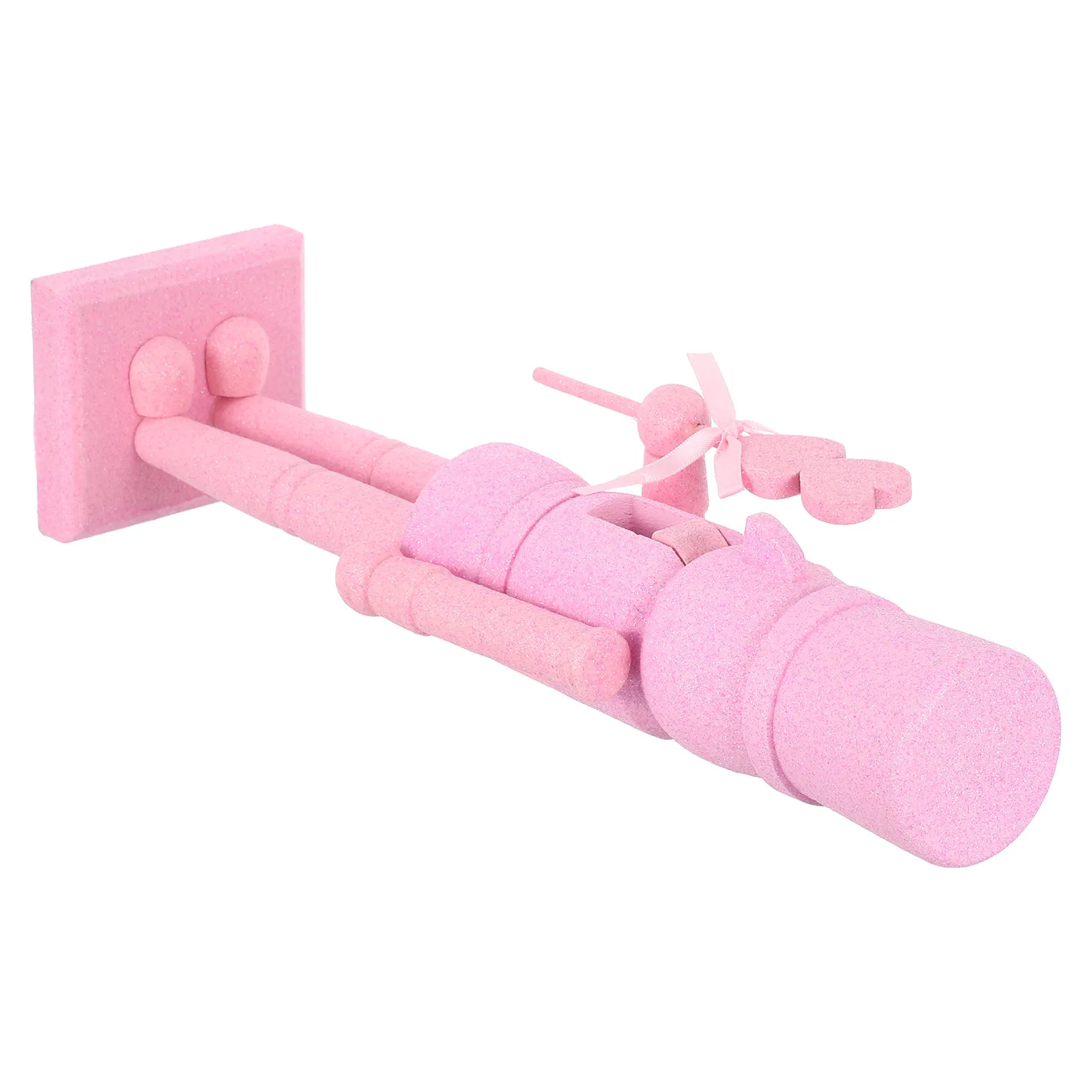 

Деревянный Щелкунчик-солдатик для декора ко Дню святого Валентина, большой, ручной работы, с блестками, для праздничного украшения стола на Рождество