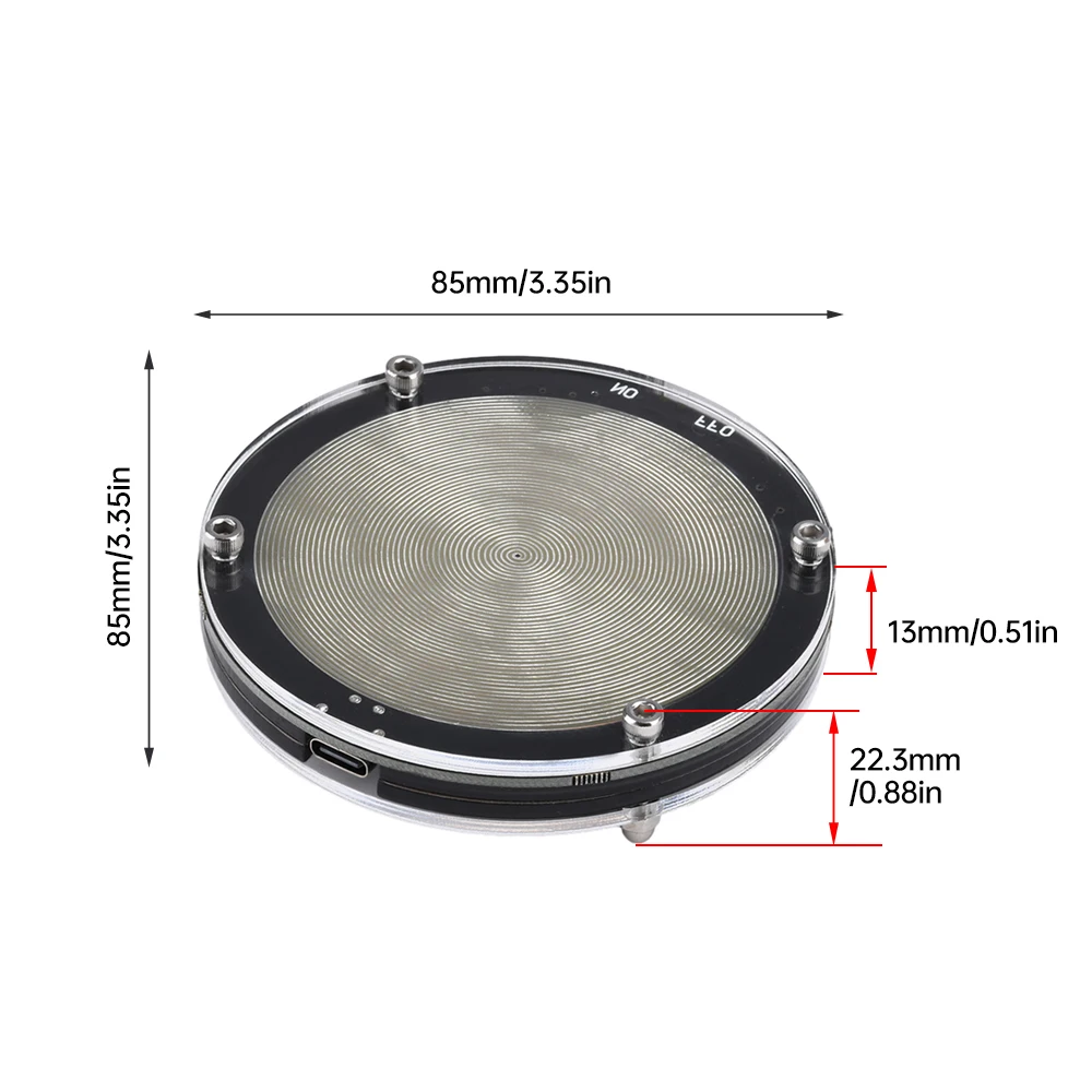 Type-C 7.83HZ Schumann Resonance Wave Generator Ultra-low Pulse Frequency Wave Generator USB Audio Resonator Sleep Improver