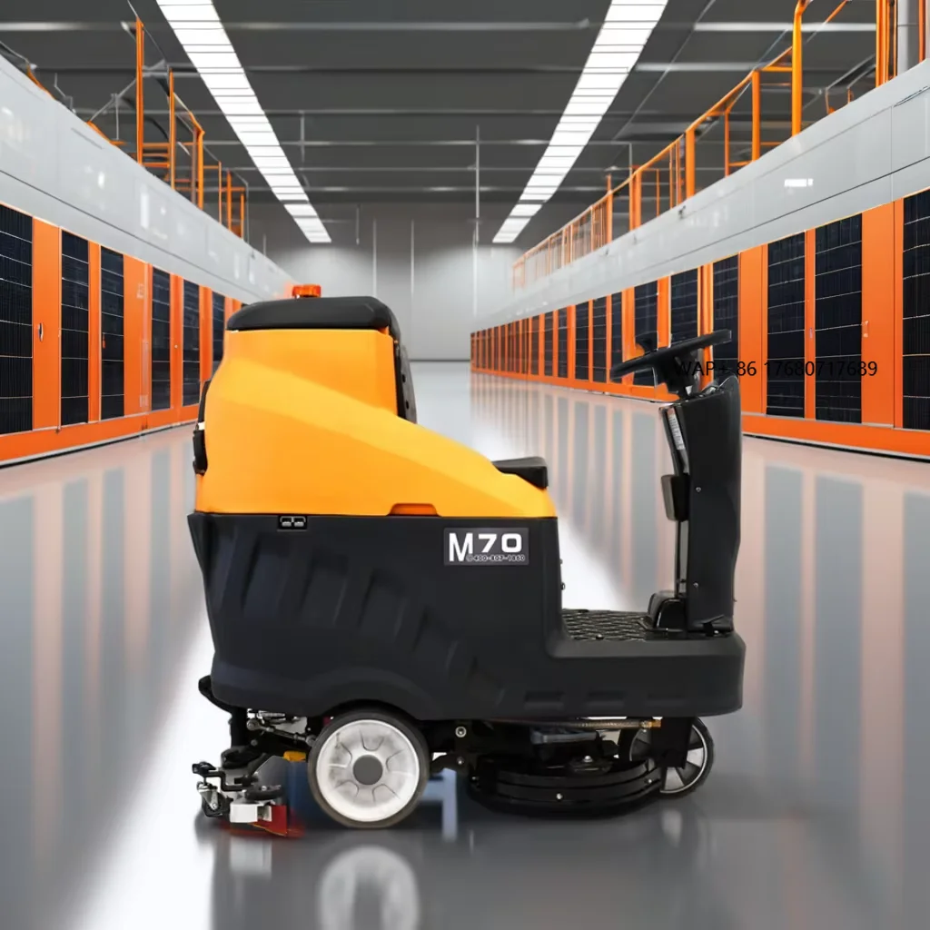 Small Ride on Floor Scrubber Sweeper Electric Floor Cleaning Machine  M70