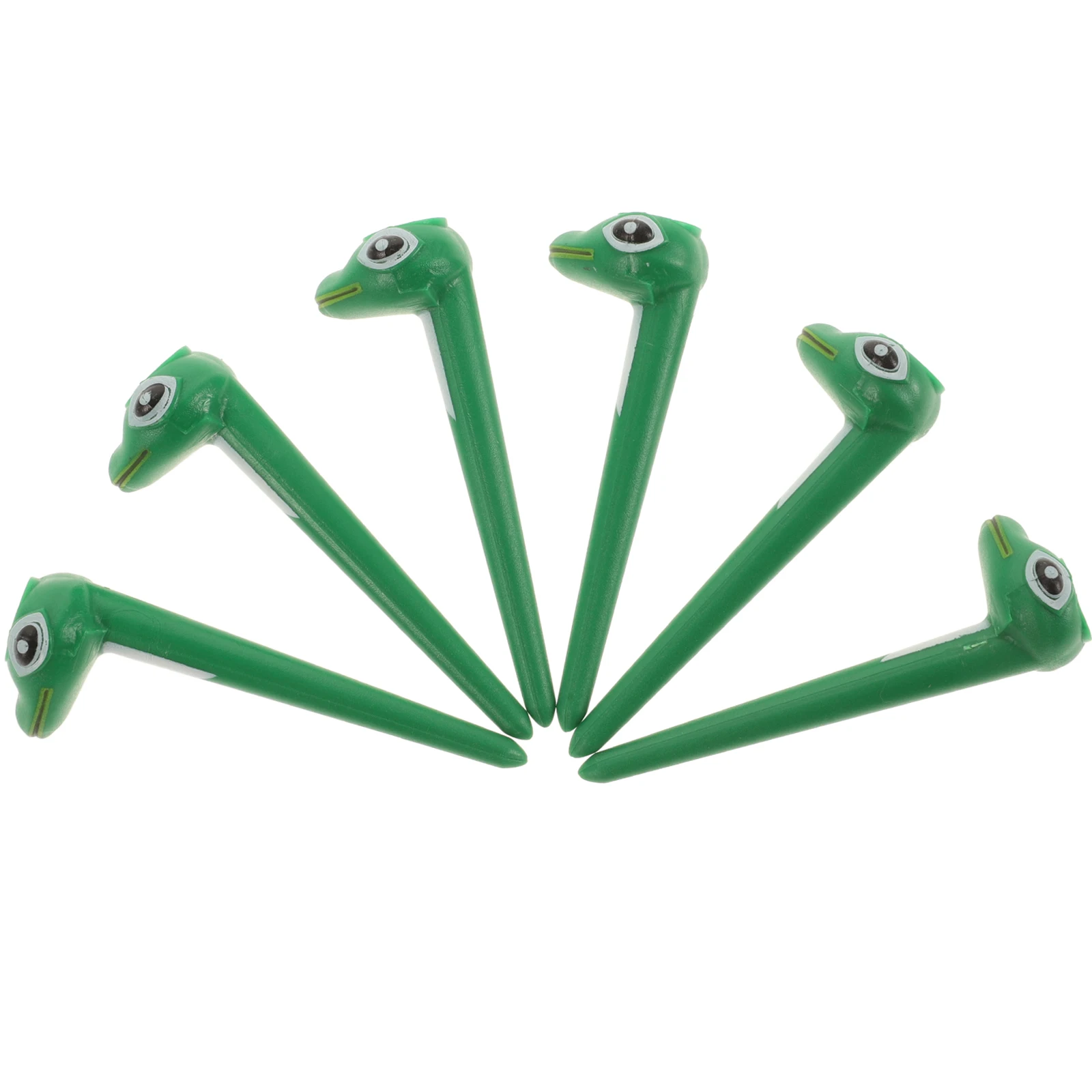 

6Pcs Professional Golf Tees Sturdy Plastic Durable Ball Holders Practical Lightweight Golf Spikes Golfs Spikes