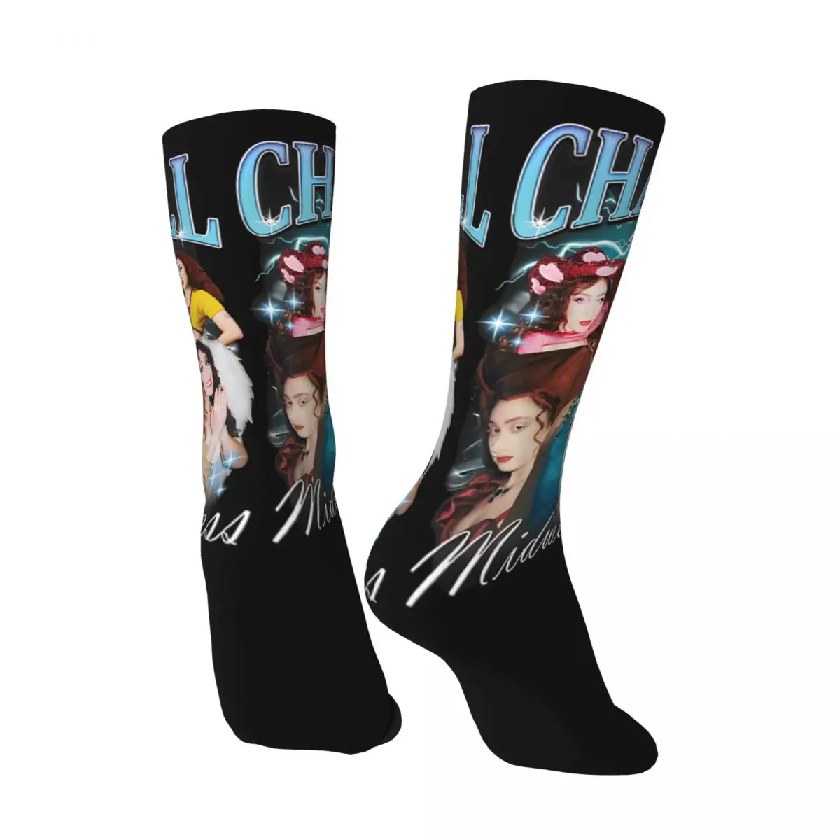 Funny Happy Men's compression Socks Adorable Vintage Harajuku Chappell Roan Street Style Novelty Casual Crew Crazy Sock Gift