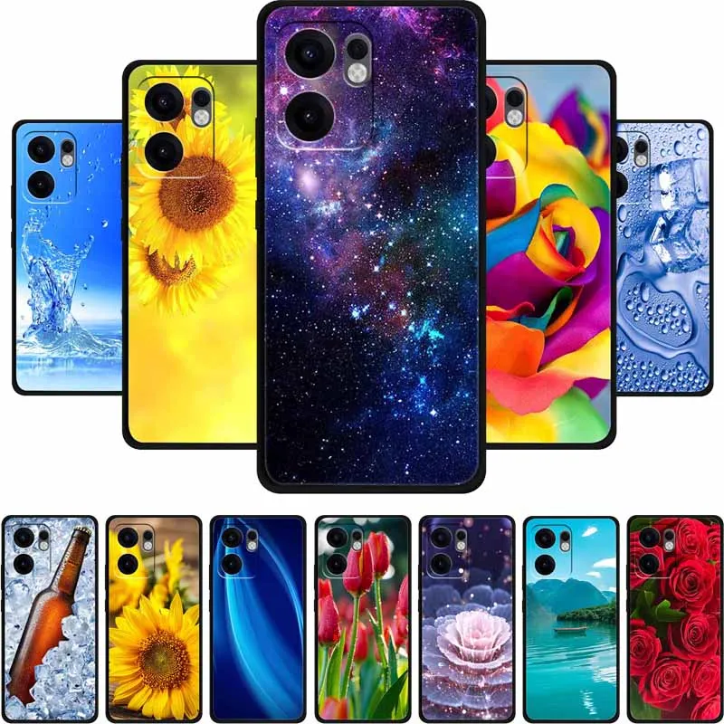 For Oppo Reno 13 F 13F Case Reno13F Coque Fashion Black Silicone TPU Soft Back Cover For Oppo Reno 14F 14 F Phone Case Reno14F