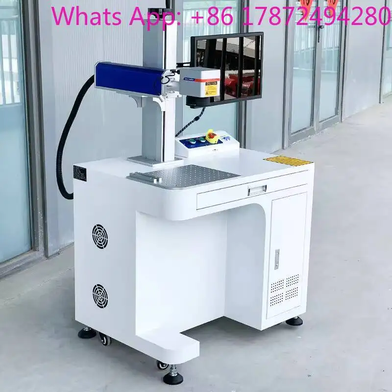 Hot Sale 30W 50W Portable Fiber Laser Marking Machine For Gifts And Crafts Precision Metal Steel