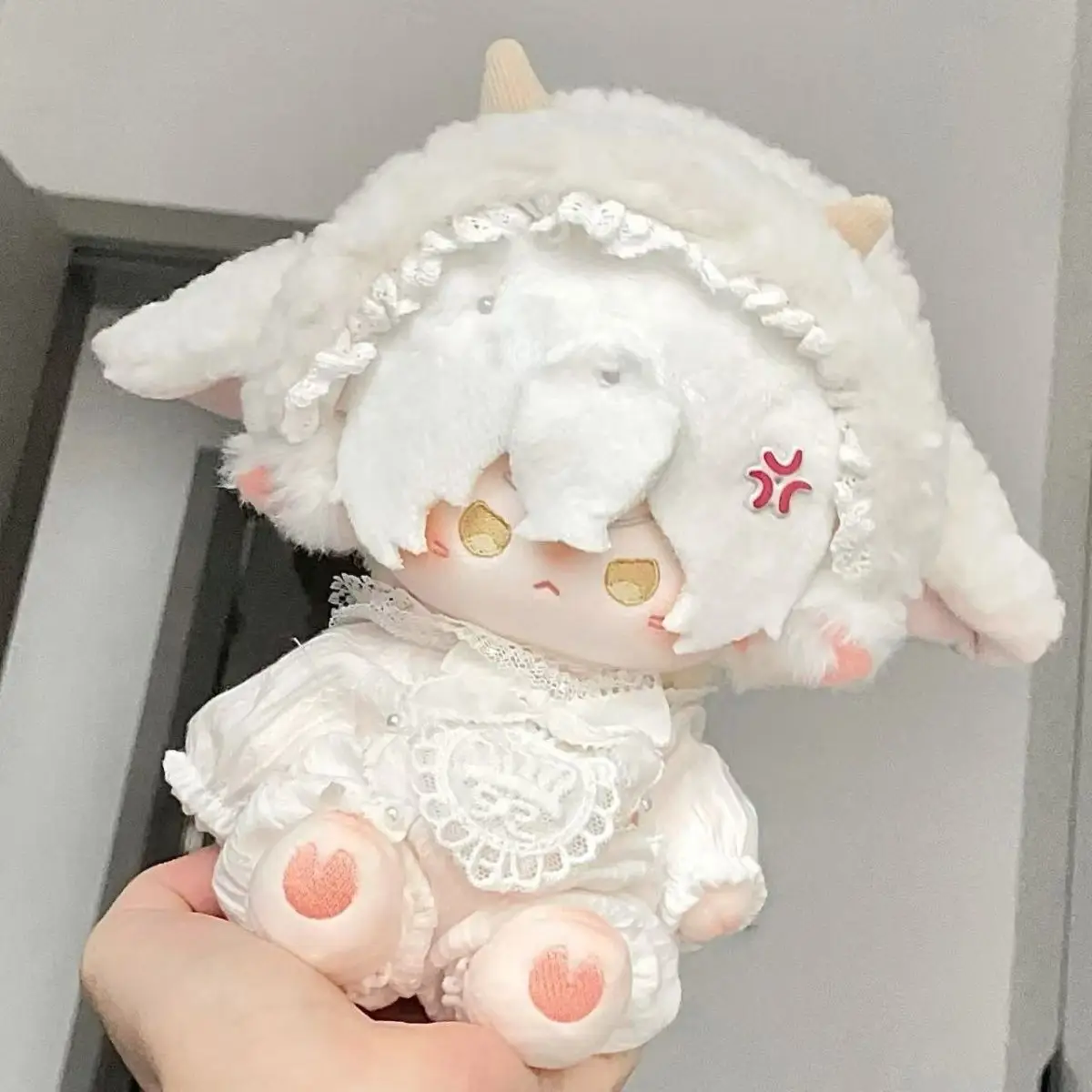 10 dias pegue o fim qi xia 20cm boneca de algodão vestir-se boneca de algodão recheado pingente de pelúcia brinquedo crianças presentes anime natal