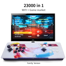Pandora Box 3D WiFi Arcade Machine 23000 Games S812 Zero Delay 6 Buttons Joystick 2 Player Controller Arcade Console