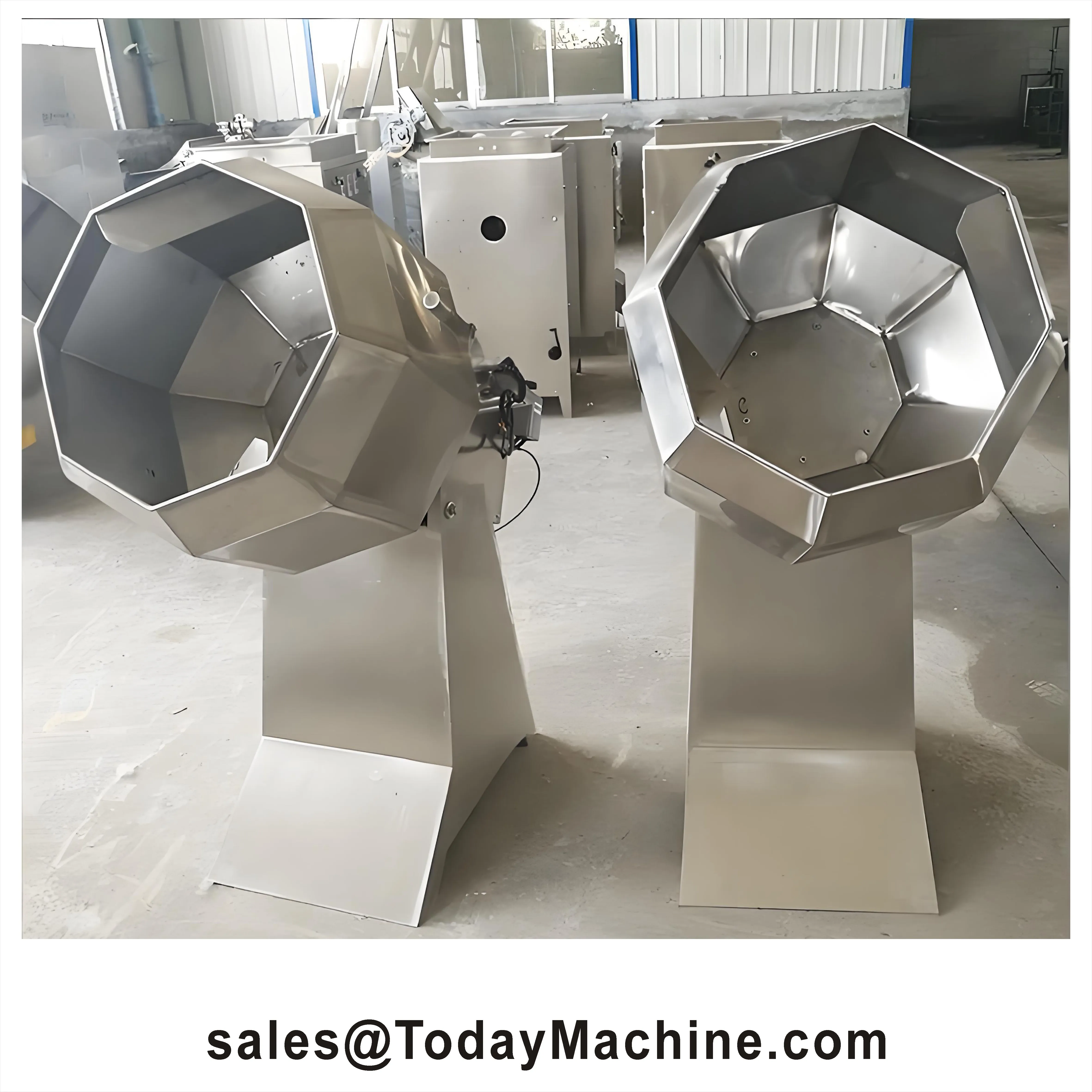 Octagonal Snack Food Potato Chips Flavoring Caramel Popcorn Seasoning Machine Snack Food Machinery Extruder Rice Mixer Feed