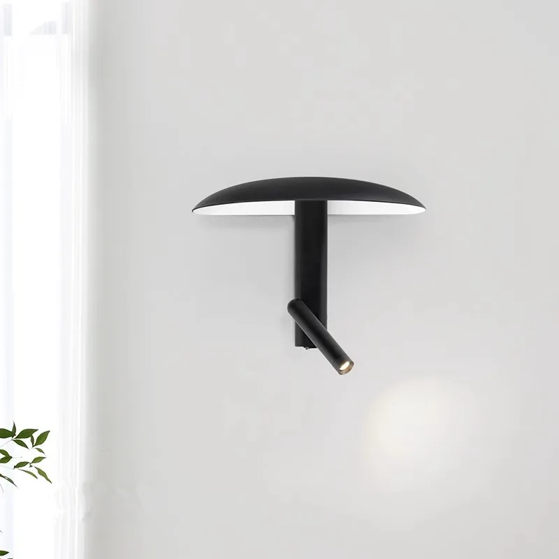 

Mushroom umbrella hotel minimalist bedside wall lamp living room aisle modern LED wall lamp rotatable reading lamp