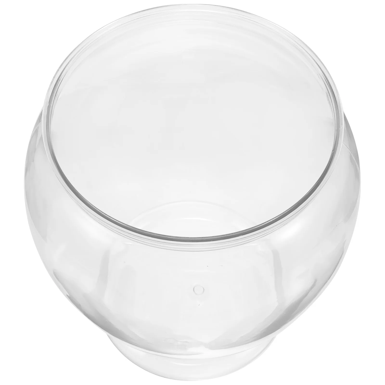

Plastic Betta Tank 160C Decorative Fish Bowl Transparent Small Aquarium Desk Accessory Creative Home Office Plant Vase Stylish