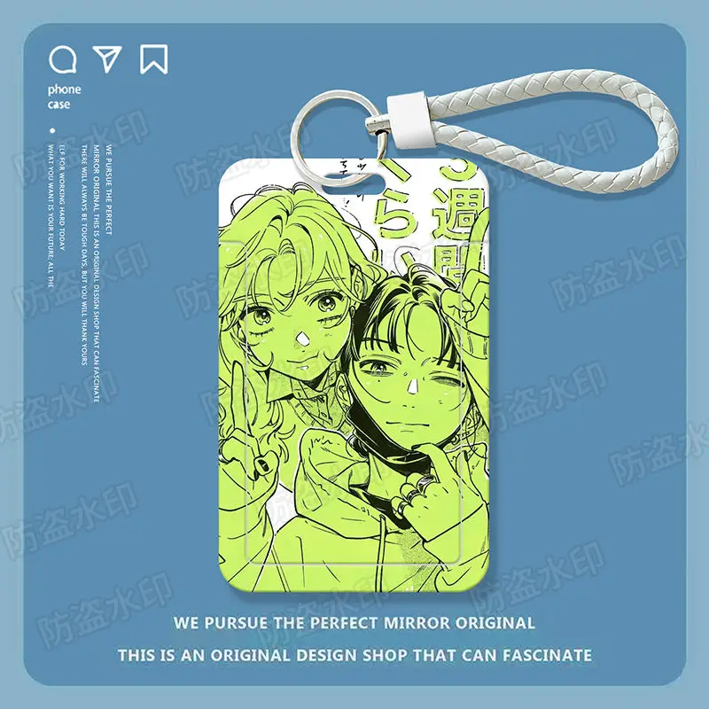 Oosawa Aya Koga Mitsuki Keychain Women Set Card Key Chain Men Key Holder Couples It\'s Not The Opposite Sex I Care about Keyring