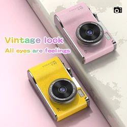 CCD High-Definition Digital Camera for Student Beginners, Mini Front and Rear Dual Camera Camera for Kid Adult Beginners Gift