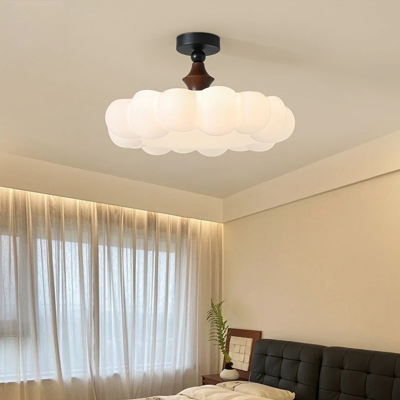 Full spectrum eye protection LED light medieval cream wind bedroom ceiling light restaurant princess room study chandelier