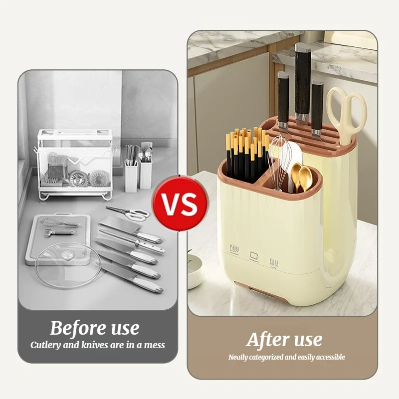 Kitchen Knife Holder, Storage Rack, Household Vegetable Board Storage Rack, Countertop Drain, Chopstick Holder, Cutting Board