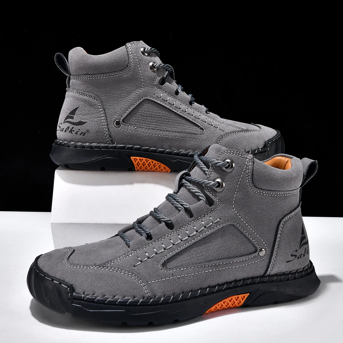 Men's Handmade Leather Hiking Boots 5