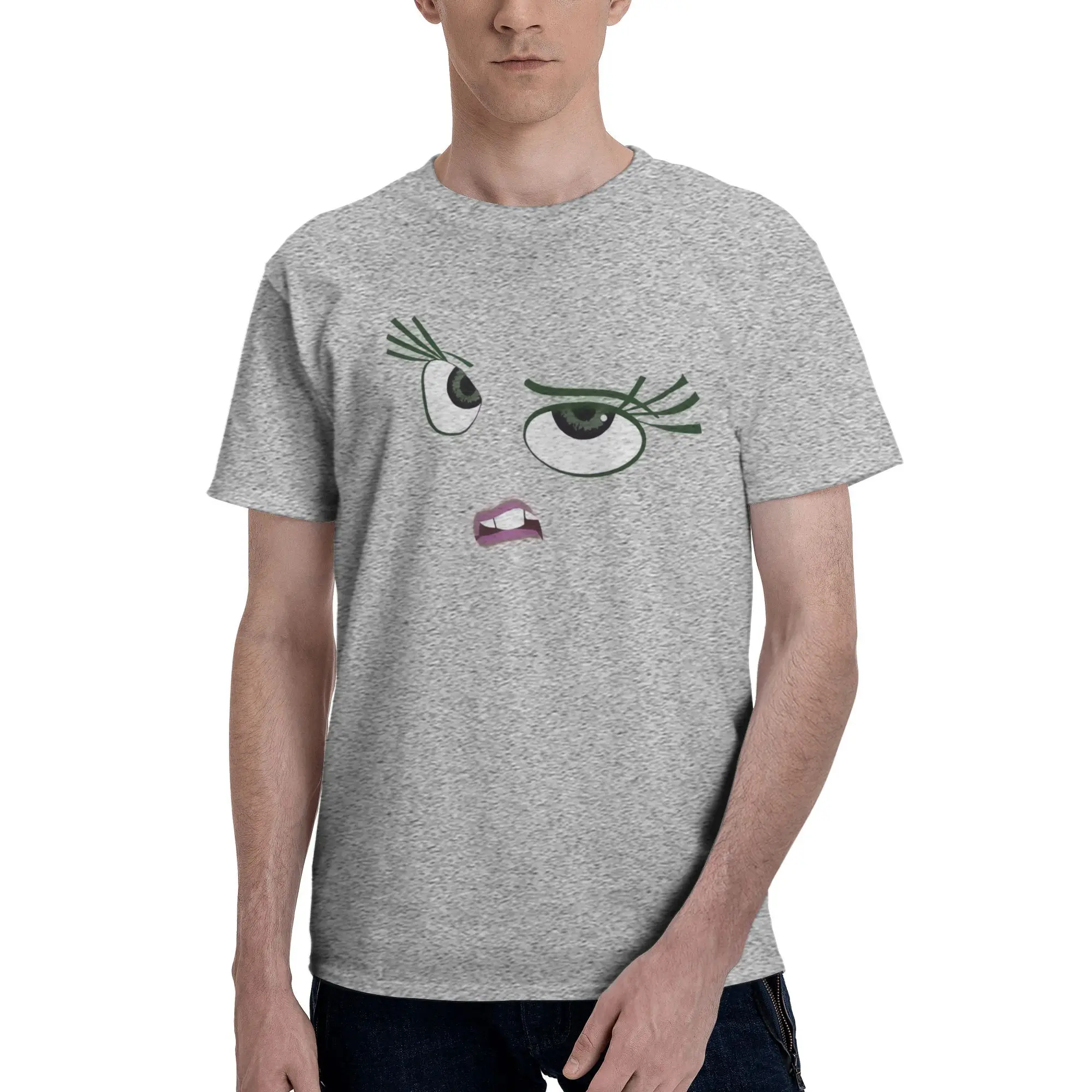 

Inside Out Cartoon Print T Shirt Men Short Sleeve 100% Cotton T-shirt Kawaii Tee Novelty Tshirt Gift Idea