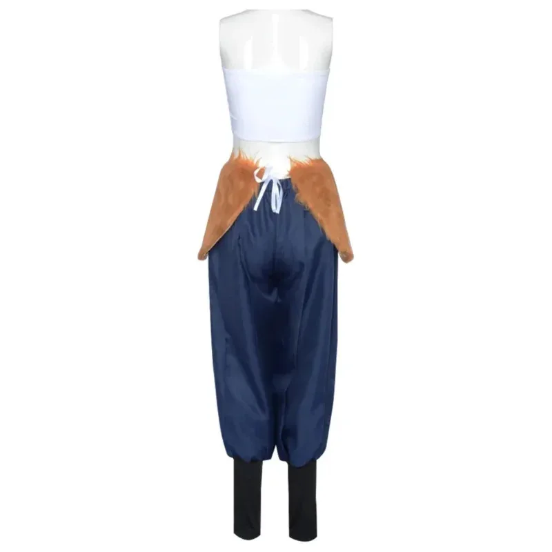 

wiwiwi 123Demon Slayer Cosplay Anime Hashibira Inosuke Costume Kimetsu Kimono Top Pants Mask Wig Set Women Girls Outfit Hallowee