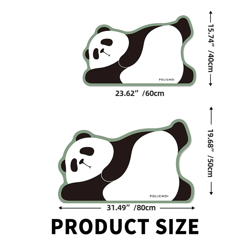 Animal Cartoon Panda Bath Mat Cute Super Absorbent Bathroom Mat Room Rug Floor Toilet Carpet Home Entrance Shower Foot Mats