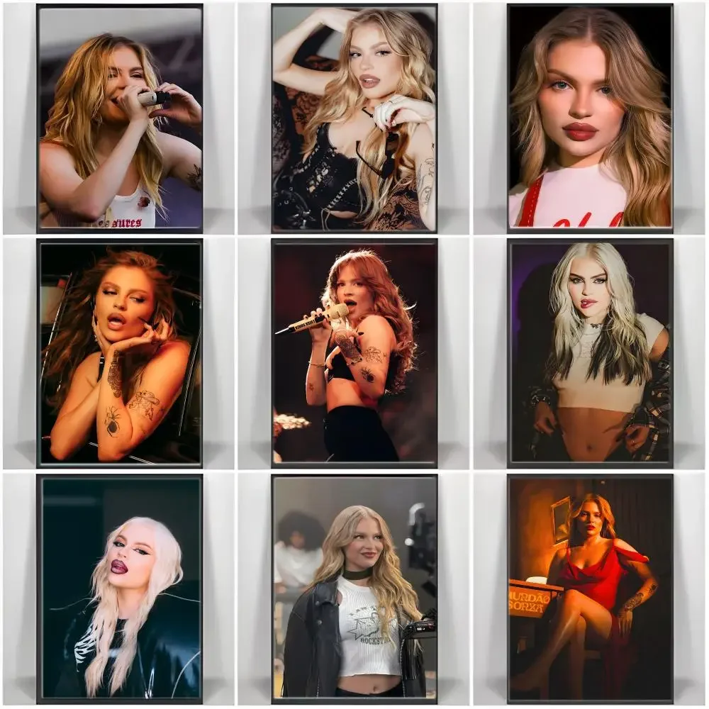 Singer L-Luisas Sonzas Poster Self-adhesive Art Waterproof Paper Sticker Coffee House Bar Room Wall Decor