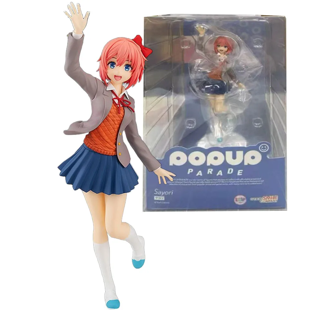 

18CM Anime Game Doki Doki Literature Club Sayori Figure Cute Girl Animation Model Toys Gifts Collection Decoration Ornaments PVC