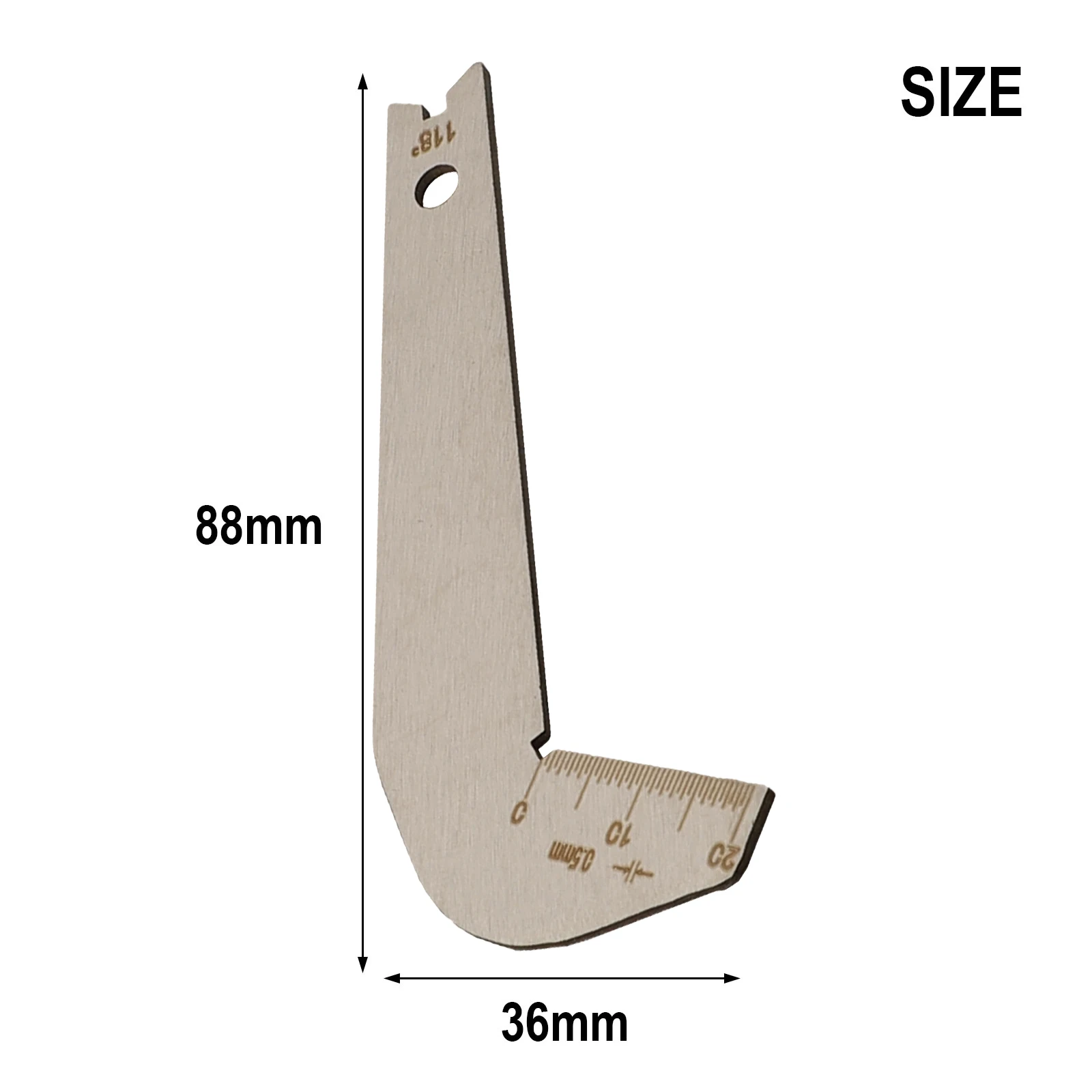 118 Degree Drill Bit Angle Gauge Stainless Steel Grinding Center Gage Inspection Tool For Lathe Turning Sharpening Accessories