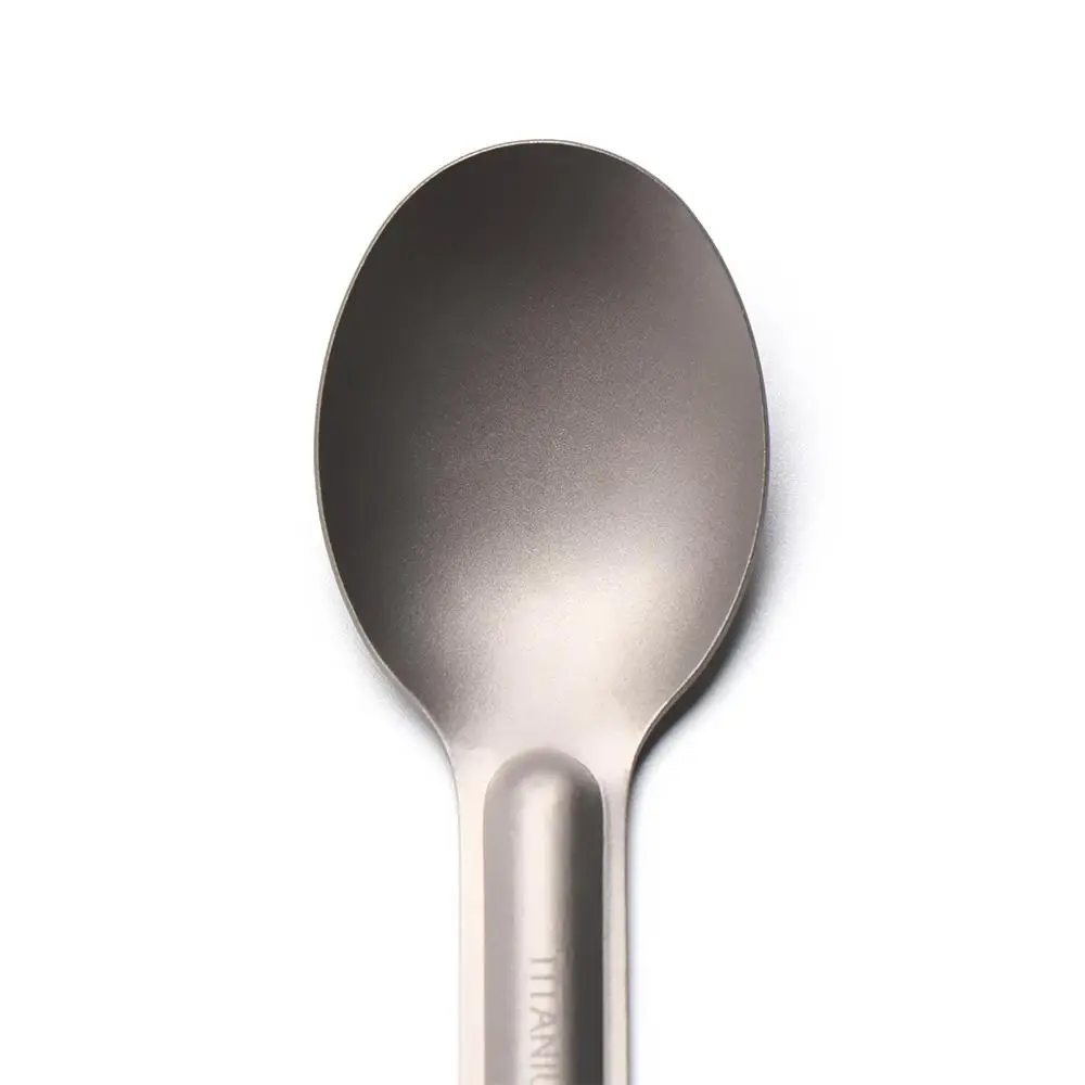 Ultralight New Pure EDC Camping Tool Cutlery Fork Long Handle Spoon Titanium Cookware Outdoor Picnic Accessories