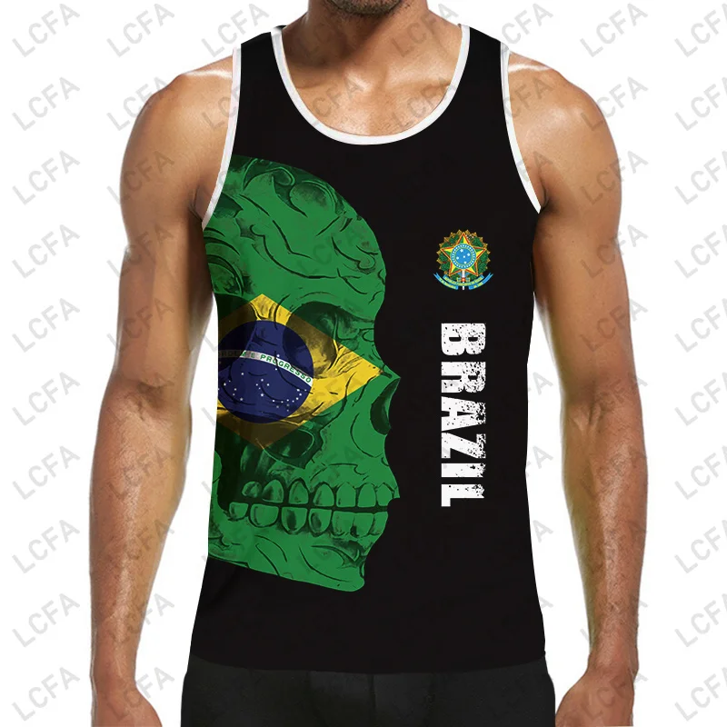 Cusotm Flag Text Image Customized Tank Top Men's DIY Design 3D Vest Singlets Fitness Sleeveless Tee Shirts Plus Size Drop Ship