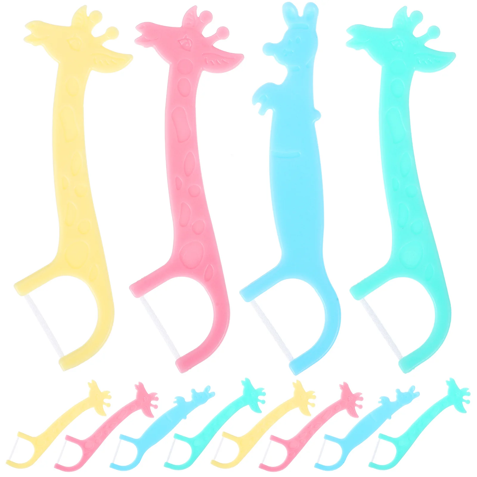 4 Dozen Floss Picks Tandzijde Sticks Voor Kinderen Draagbare Tanden Reinigen Gereedschap Plastic Flossers Huishoudelijke Mondverzorging Levert