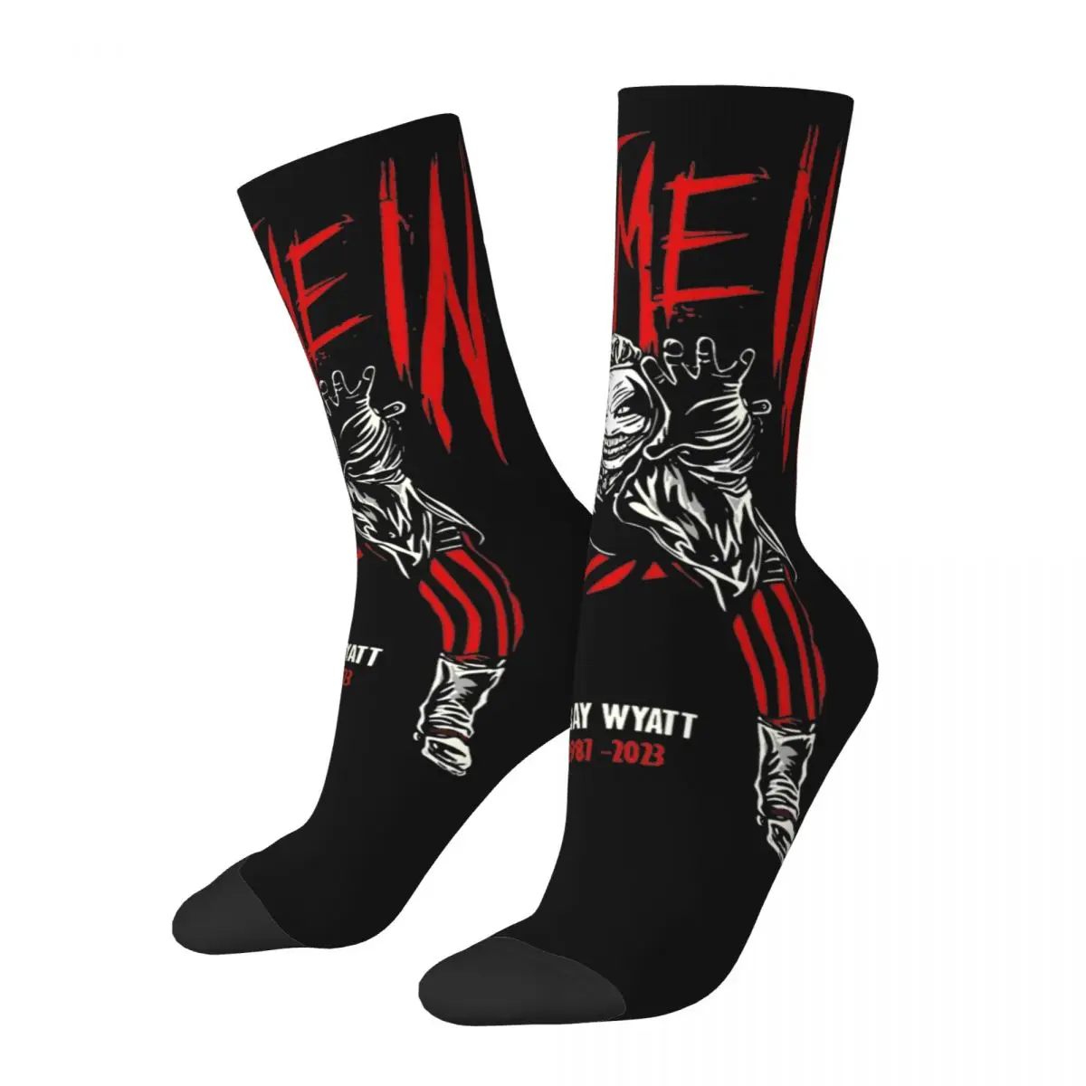 

Happy Funny Male Men Socks Casual The Fiend Sock Polyester Bray Wyatt Rip Skateboard Women Socks Spring Summer Autumn Winter