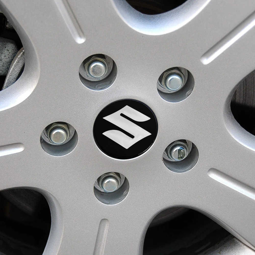 4 قطعة 54/58 مللي متر سيارة عجلة غطاء مركزي محور غطاء شعار لسوزوكي الساموراي Ltz 400 فيتارا Gsr جيمي إسكودو سويفت ستروم اكسسوارات السيارات #6