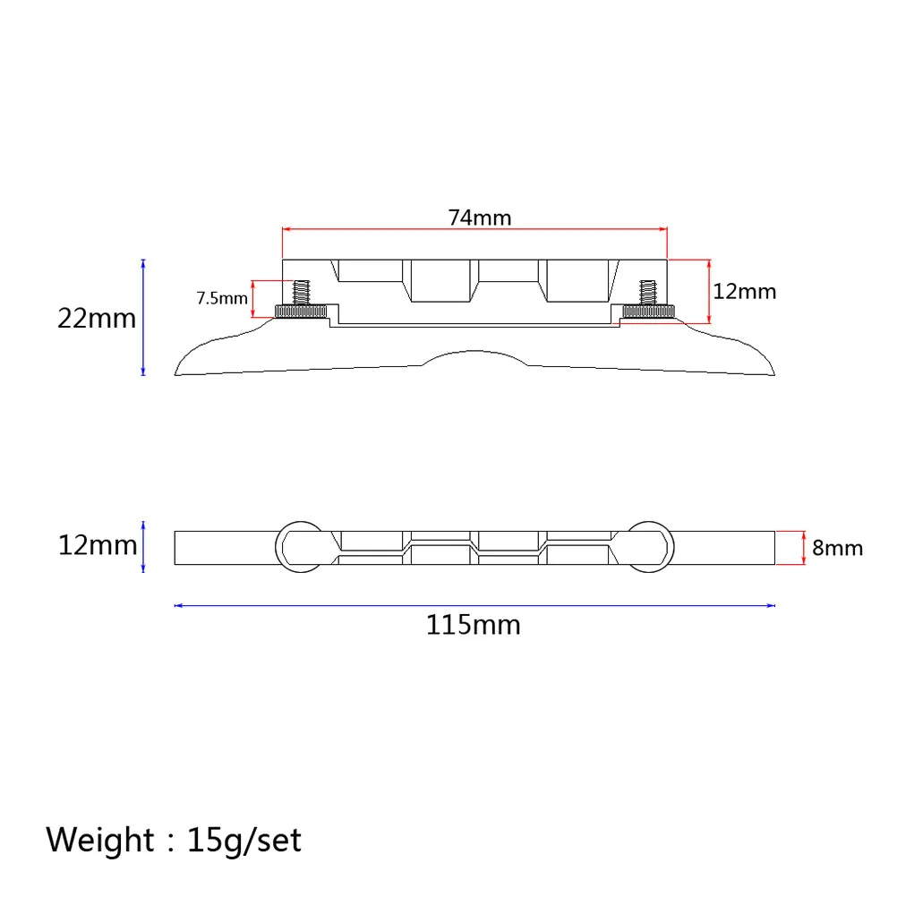 

Профессиональный гитарный бридж для мандолины из качественного эбенового дерева, легко устанавливается, регулируемая конструкция, цвет кофе, Qd01