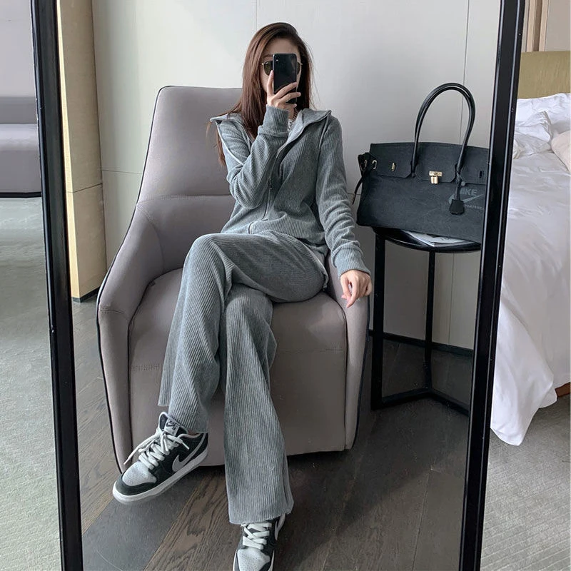 

plus Size 300 Pounds Spring New Style Casual Two-Piece Set Elegant Goddess Fashionable Age-Defying Women's Wear