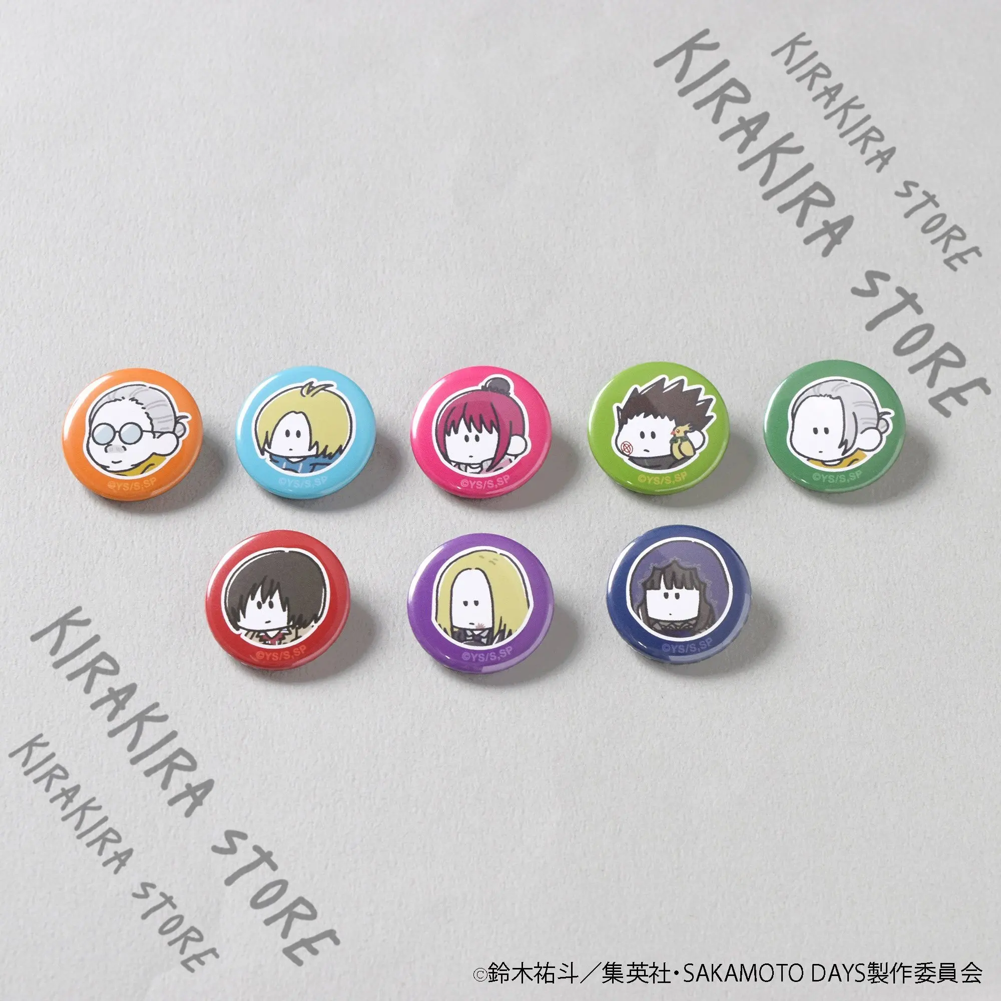 

SAKAMOTO DAYS Asakura Shin Shishiba Official Cosplay Mini Badge Brooch Anime Cartoon Pin Emblem Cute Hanging Drop Pendant