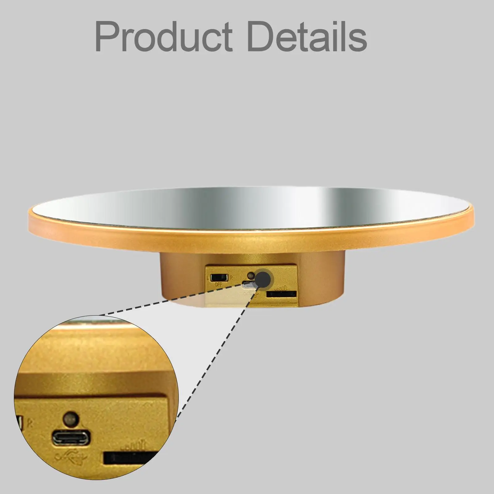 مكان القرص الدوار الكهربائي الآلي قاعدة دوارة هدايا دوارة متعددة الأغراض #5