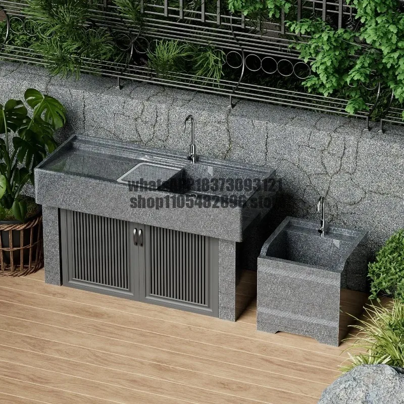 Laundry pool Basin Outdoor courtyard Integrated wash basin with washboard Outdoor balcony Laundry cabinet Sink