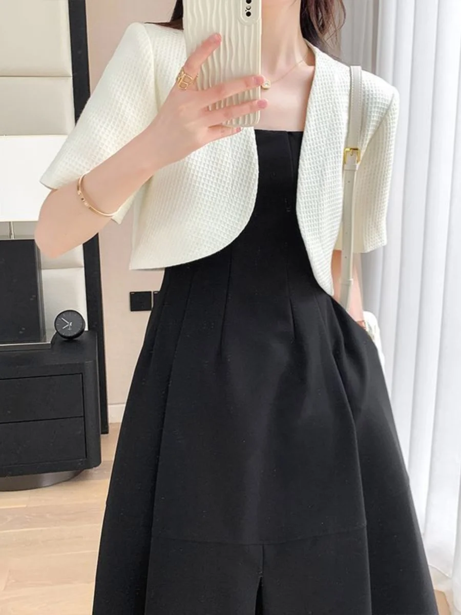 Chaqueta Corta de Verano a la Moda, Chaqueta de Lujo con Protección Solar y Fragancia, Cárdigan Abierto para Mujer, Prenda de...