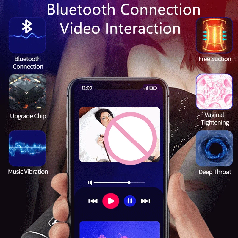 Haut-parleur Bluetooth pour hommes, succion automatique, mastyljaune, tasse injuste, vibration à 10 vitesses, jouets sexuels pour adultes